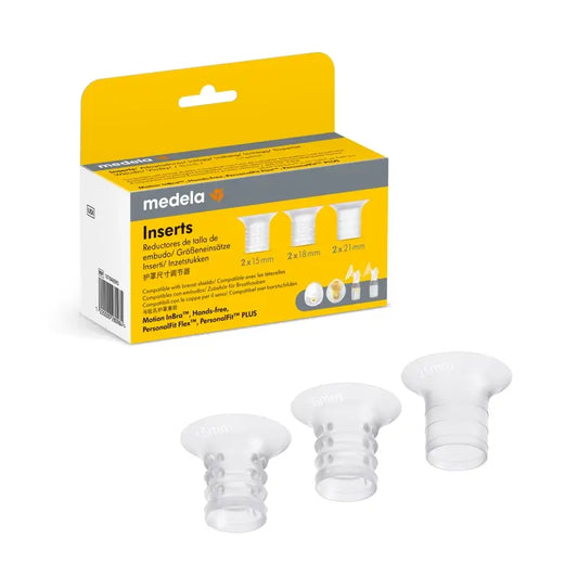 Medela-imukupin supistussisäosat, 15, 18 ja 21 mm