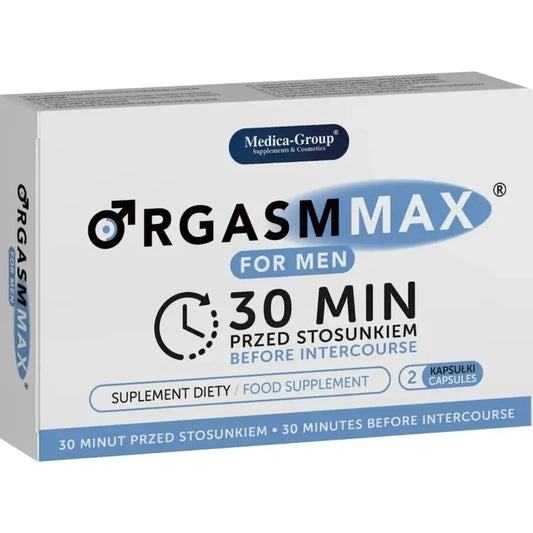 Medica Group Orgasm Max For Men – luonnollinen ravintolisä miesten elinvoiman ja seksuaalisen suorituskyvyn tehostamiseen, 2 kapselia