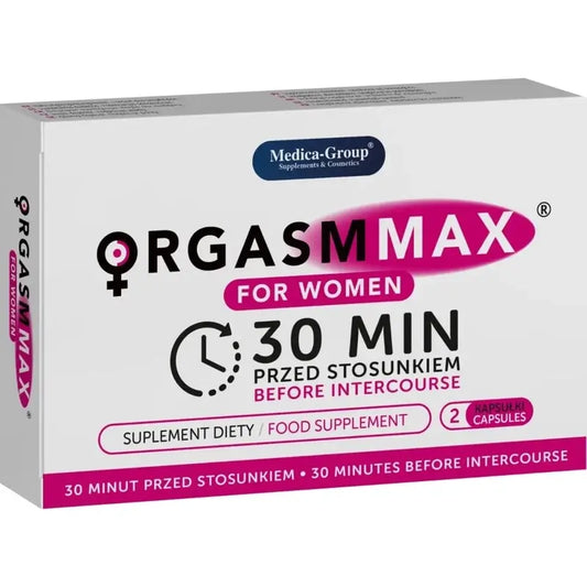 Medica Group Orgasm Max For Women – luonnolliset kapselit naisten elinvoiman ja intiimin tyydytyksen tehostamiseen, 2 kapselia