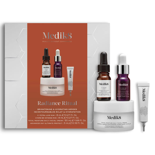 Medik8 Radiance Ritual -paketti: C-vitamiini, kosteutus ja SPF
