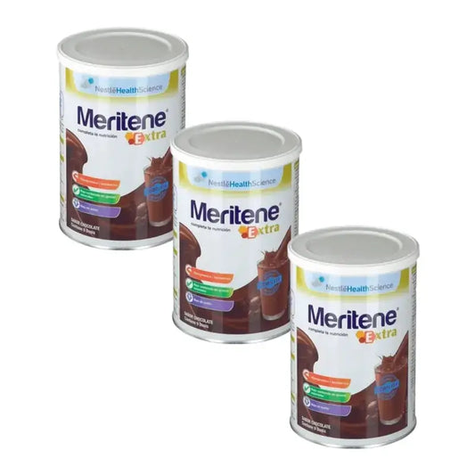 Meritene Extra -suklaajäätelö, 3 x 450 g 
