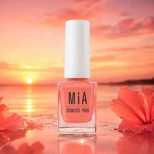 Mia Cosmetics Paris Sunset Coral Radiant Glow -kynsilakka, 11 ml