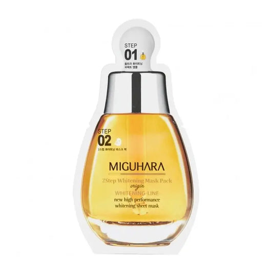 Miguhara 2 Step Whitening Mask Pack Origin, 1,7 ml + 25 ml 