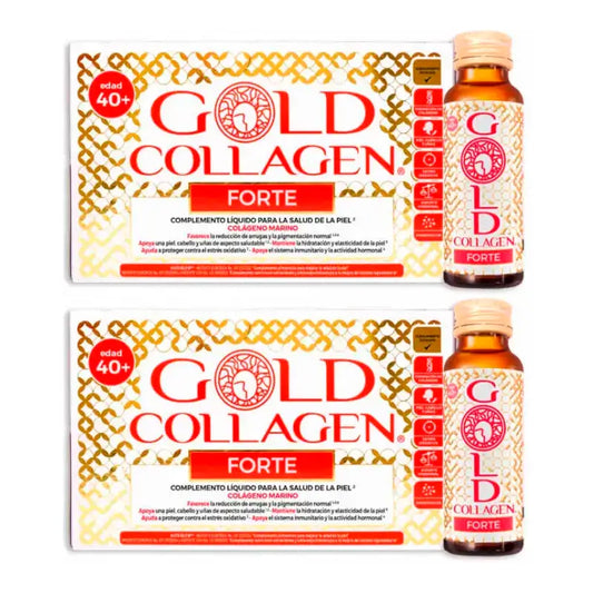 Gold Collagen Forte, pakkaus 2 x 10 x 50 ml