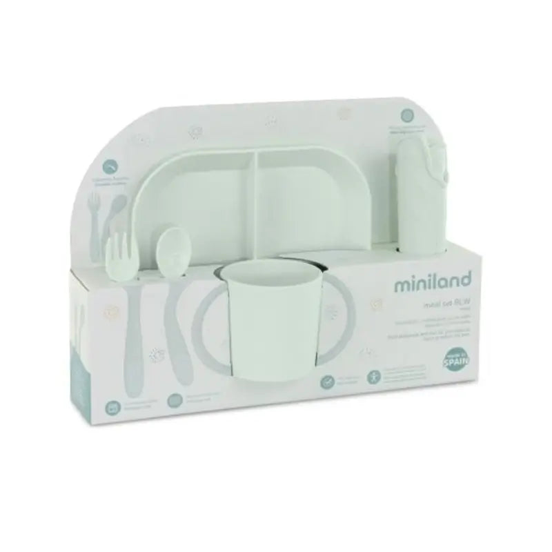 Miniland BLW-ruokailusetti lapsille, Meal Mint 