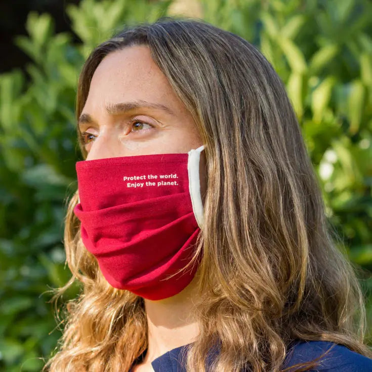 Miss Wood Mask – Punainen kangasnaamio – Cavallería, 1 kpl