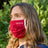 Miss Wood Mask – Punainen kangasnaamio – Cavallería, 1 kpl