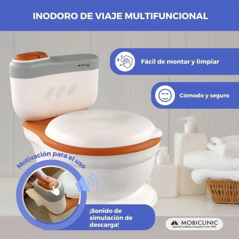 Mobiclinic Toikid -lasten WC, 1–6-vuotiaille, oranssi