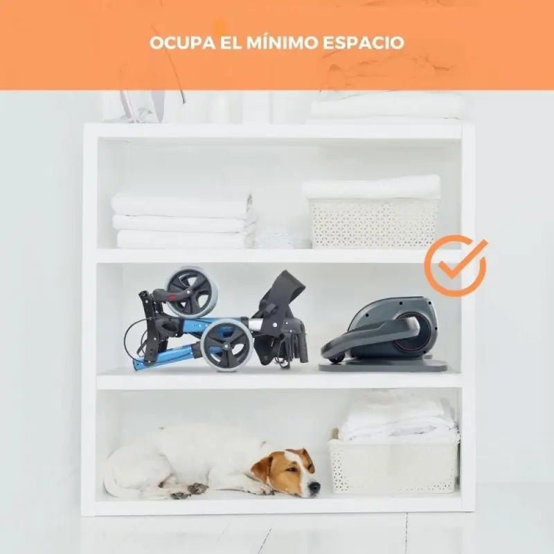 Mobiclinic Mini -elliptinen kuntopyörä, jossa on luistamattomat polkimet