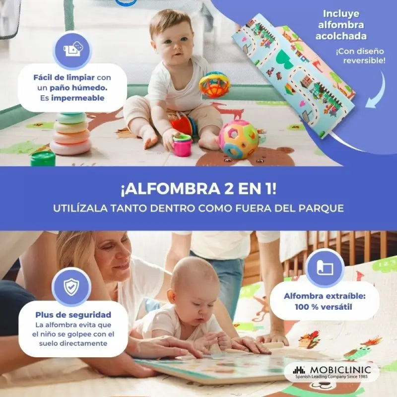 Mobiclinic Happyland -taitettava leikkipuisto, vihreä
