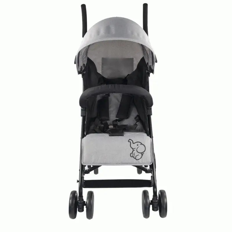 Mobiclinic Elefant-taitettava lastenratas, 15 kg, harmaa