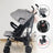 Mobiclinic Elefant-taitettava lastenratas, 15 kg, harmaa