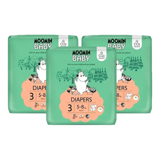 Moomin Baby -vaipat, koko 3, 3 x 48 kpl