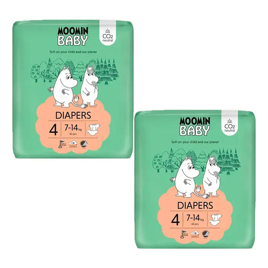 Moomin Baby -vaipat, koko 4, 2 x 42 kpl