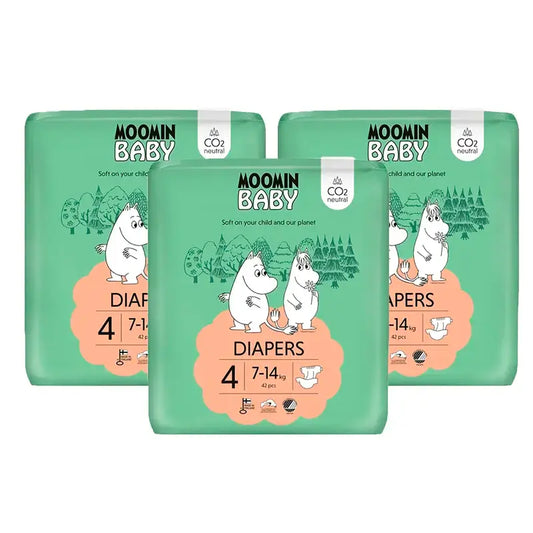 Moomin Baby -vaipat, koko 4, 3 x 42 kpl