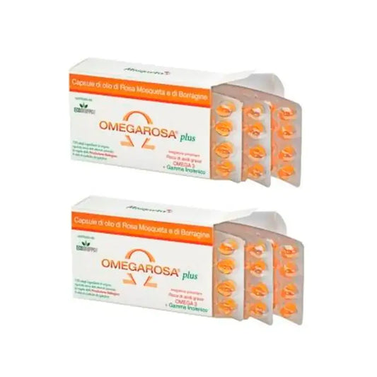 Mosqueta´S Omegarosa Plus, 2 x 60 kapselin pakkaus.