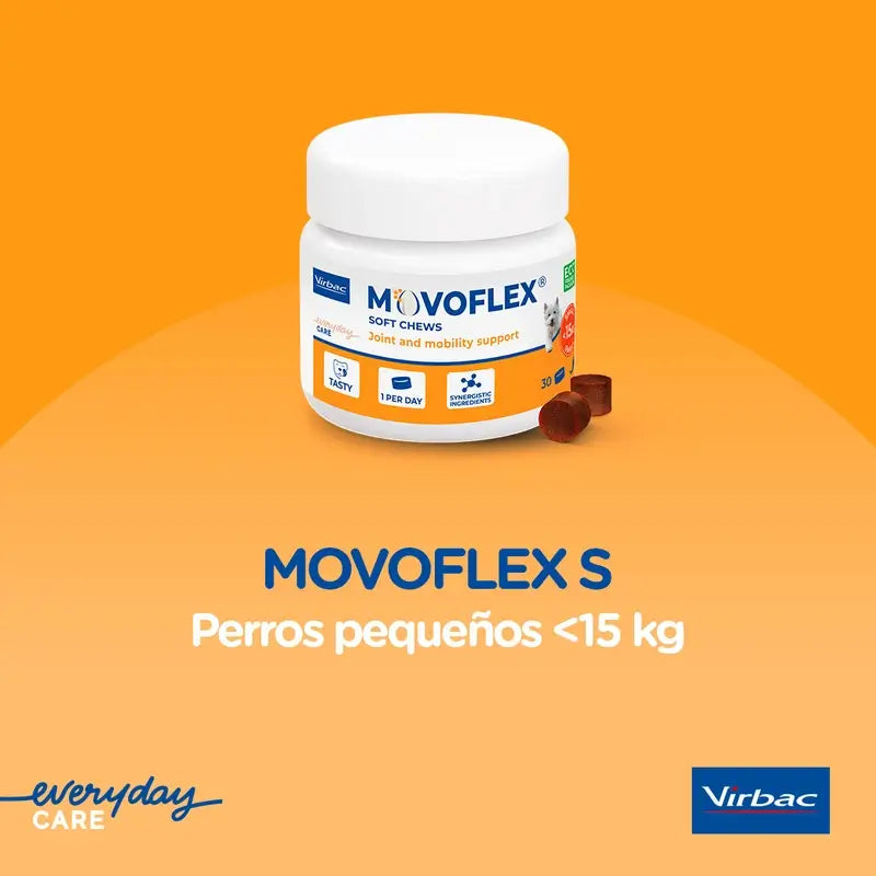 Movoflex nivelten suojaava valmiste pienille koirille (enintään 15 kg), 30 tablettia