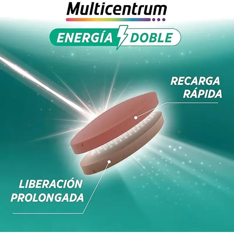 Multicentrum Energía Doble - monivitamiininen ravintolisä, 20 tablettia