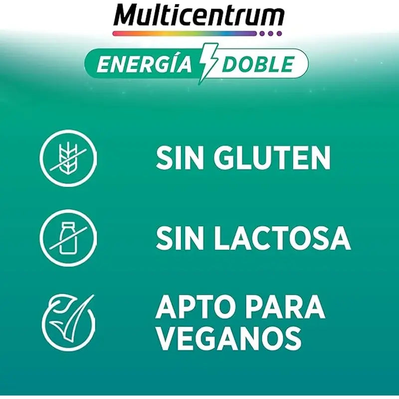 Multicentrum Energía Doble - monivitamiininen ravintolisä, 20 tablettia