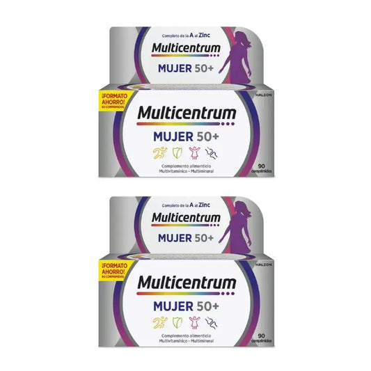 Multicentrum Mujer 50+ -monivitamiinivalmiste, 2 x 90 tablettia