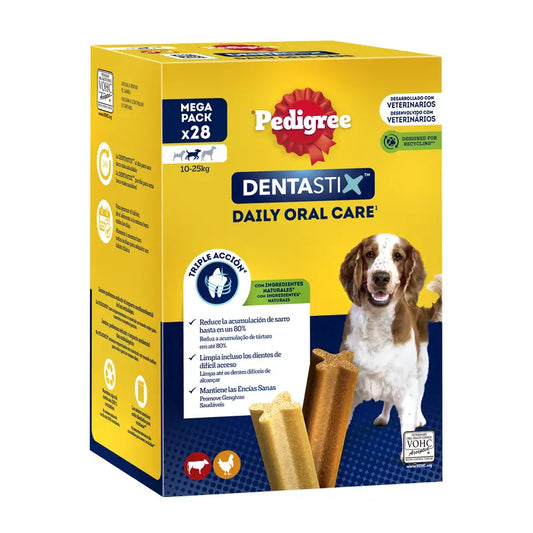 Pedigree Dentastix -monipakkaus, keskikokoinen, 28 kpl