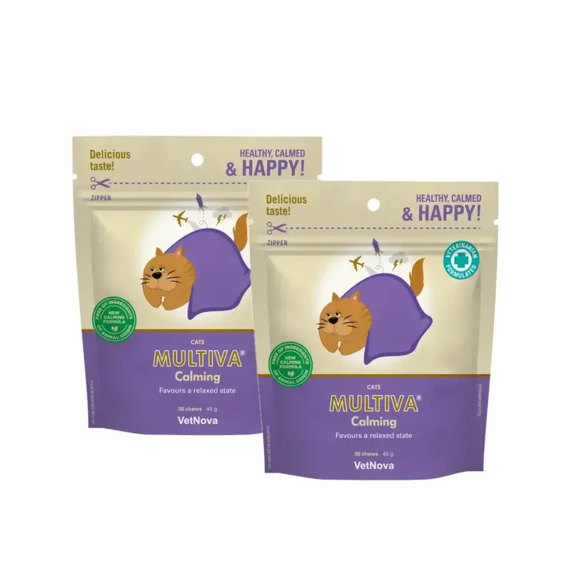 Multiva Calming Cat, 30 purutablettia, 2 pakkausta