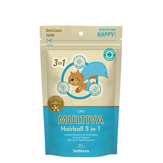 Multiva Hairball 3-in-1, 30 purutablettia
