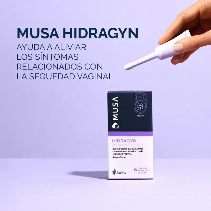 Musa Hydragin emättimen kosteusvoide, 6 kanyyliä