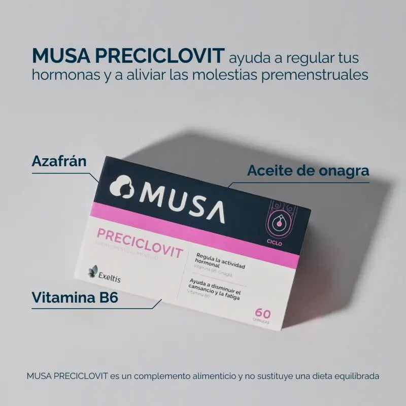 Musa Preciclovit Premenstrual, 60 kapselia