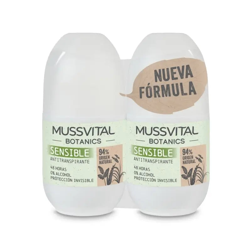Mussvital Botanics Deo Sensible, 2 x 75 ml