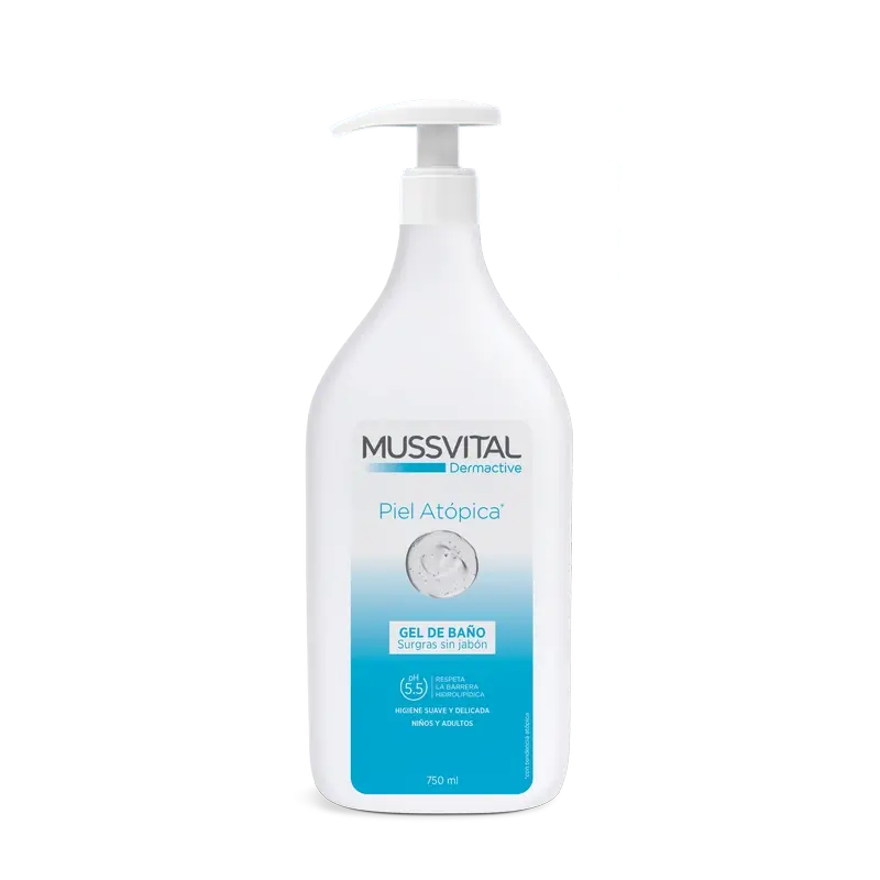 Mussvital Dermactive -geeli atooppiselle iholle, 750 ml