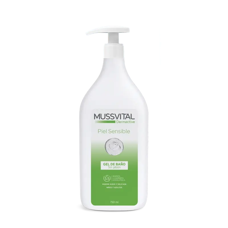 Mussvital Dermactive -geeli herkälle iholle, 750 ml