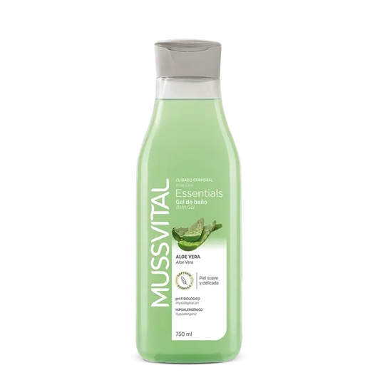 Mussvital Essentials Aloe Vera -kylpygeeli, 750 ml