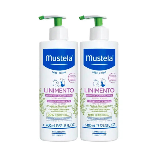 Mustela Lasten hygieniaöljy, 2 x 400 ml:n pakkaus