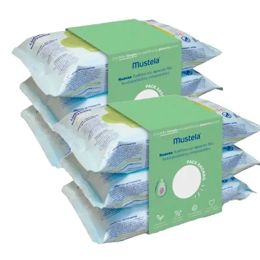 Mustela-puhdistuspyyhkeet, 2 x 3 x 60 kpl:n pakkaus