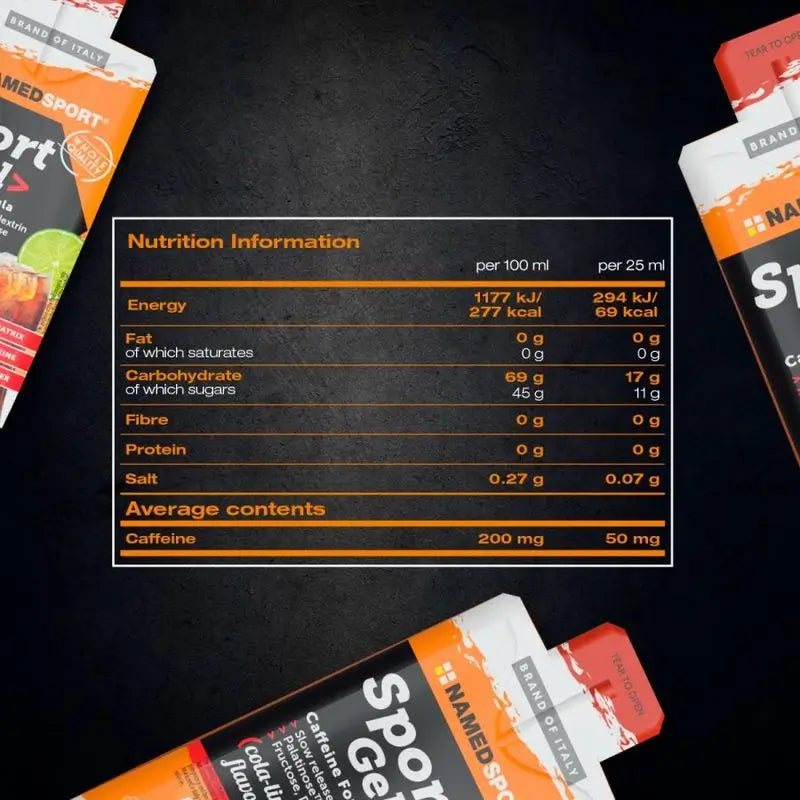 Named Sport Energy Sport Gel Cola Lime, 32 geeliä à 25 ml 