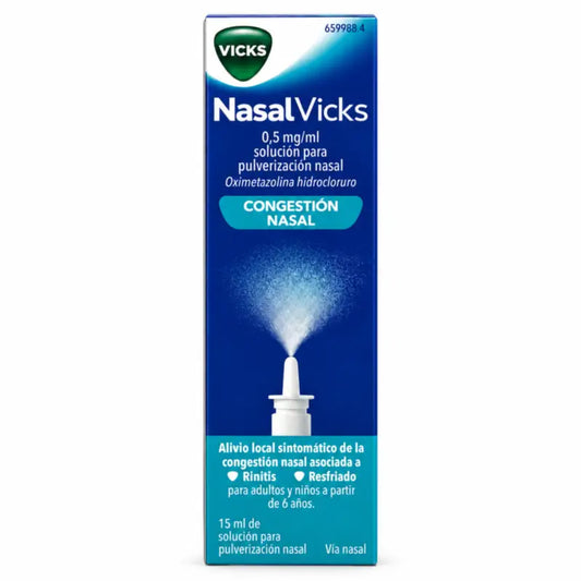 Nasalvicks 0,5 mg/ml nenäsumutineste, 15 ml
