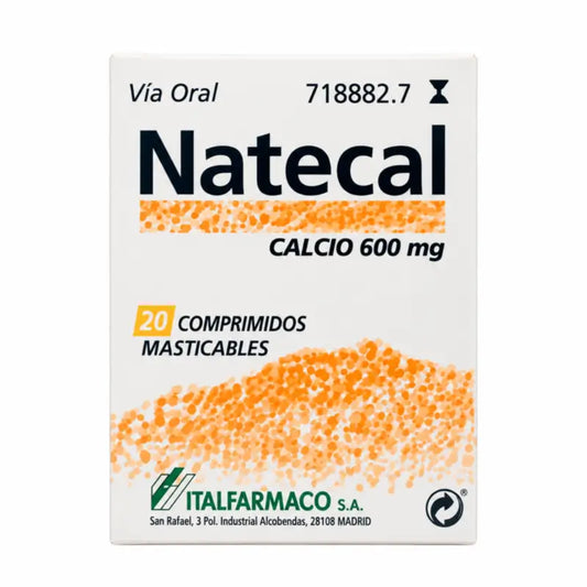 Natecal Kalsium 600 mg, 20 purutablettia
