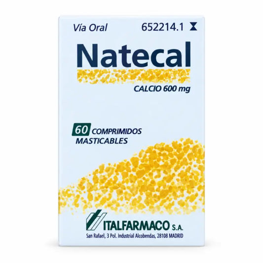 Natecal Kalsium 600 mg, 60 purutablettia