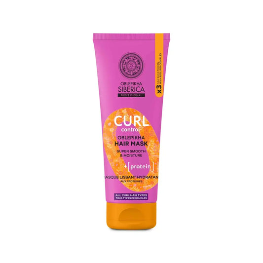 Natura Siberica Curl Control -hiusnaamio proteiineilla, 200 ml 