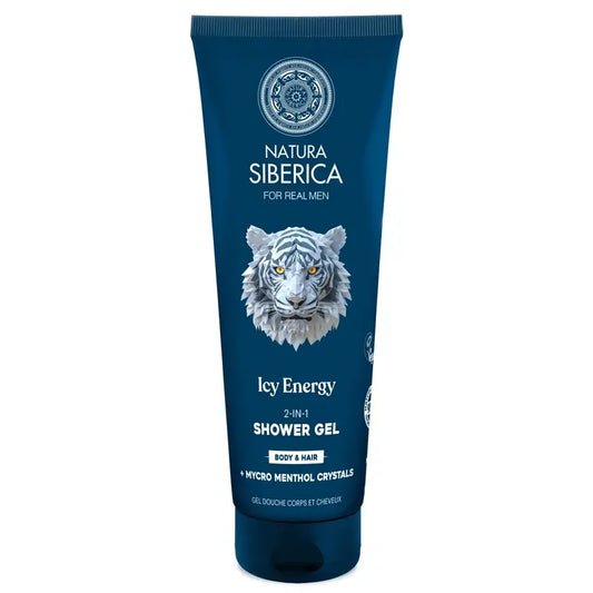 Natura Siberica Men Wild Arctic. 2-in-1-suihkugeeli hiuksille ja vartalolle, 200 ml