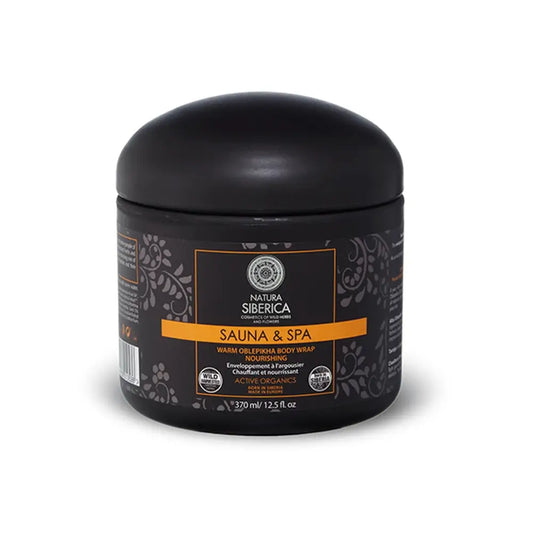 Natura Siberica Sauna&Spa Ravitseva, lämpimän tuntuinen oblepikha-vartalokääre, 370 ml