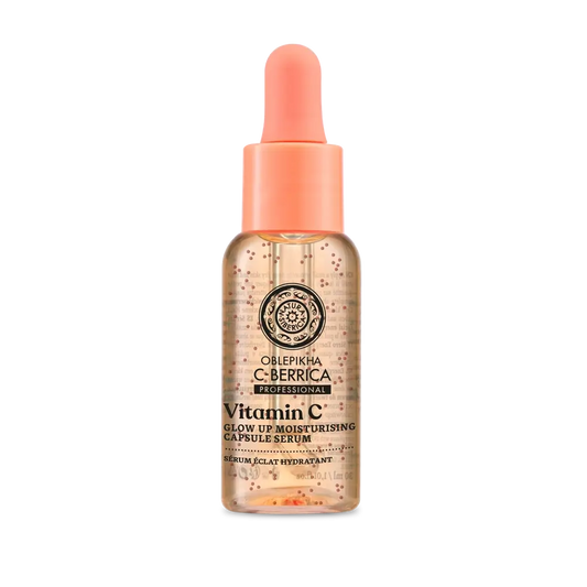 Natura Siberica Glow Up -kapseleita sisältävä kosteuttava kasvoserumi, 30 ml 
