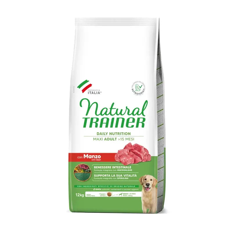 Natural Trainer Canine Adult Maxi Naudanliha 12 kg, koiranruoka