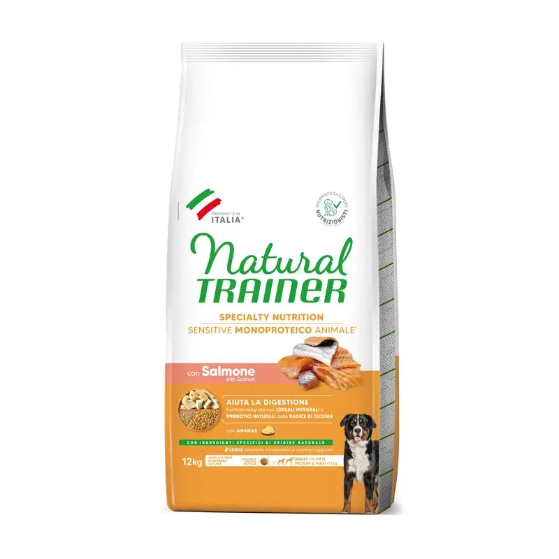 Natural Trainer Canine S/Gluten Adult Salmon, 12 kg, koiranruoka