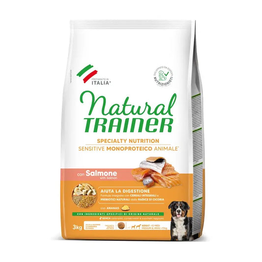 Natural Trainer Canine S/Gluten Adult Salmon 3 kg, koiranruoka
