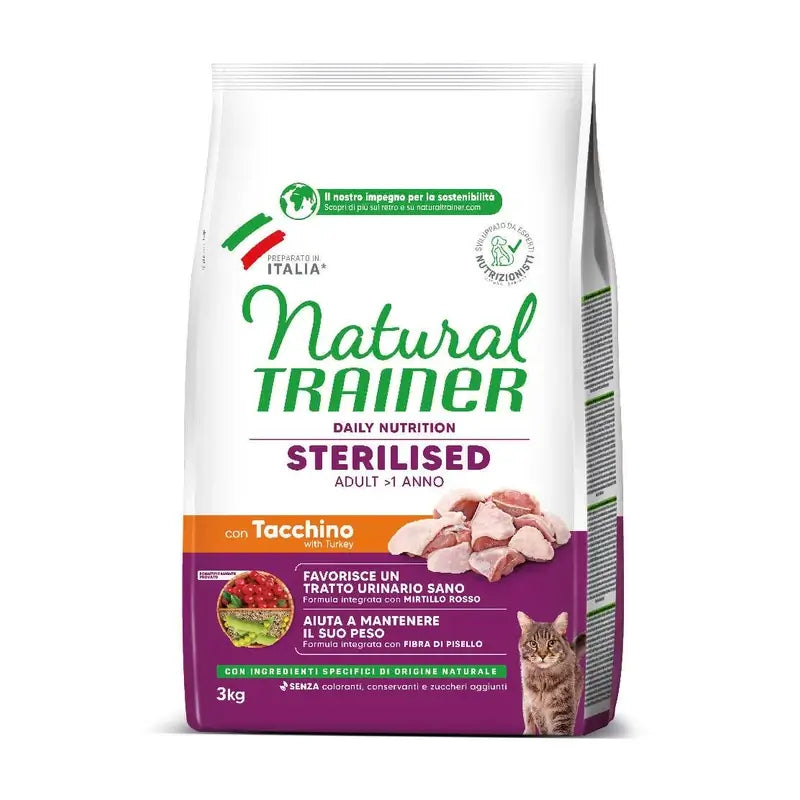 Natural Trainer Feline Adult Sterilized 3 kg, kissanruoka