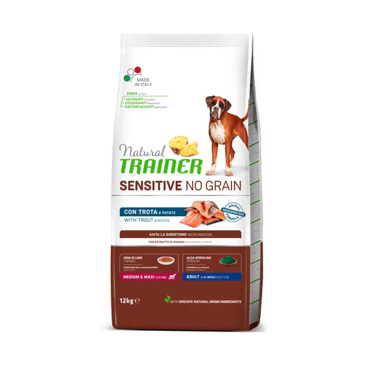 Natural Trainer -koiranruoka, Medium, kanaa sisältävä, superpremium, 12 kg