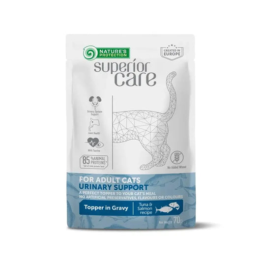 Natures Protection Detox Cat Uri. Aikuisille kissoille, kaikille roduille, tonnikala ja suola. 24 x 70 g 