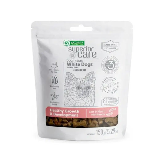 Natures Protection Sc White Dog Junior Kasvu ja kehitys Hyönteiset 150 g